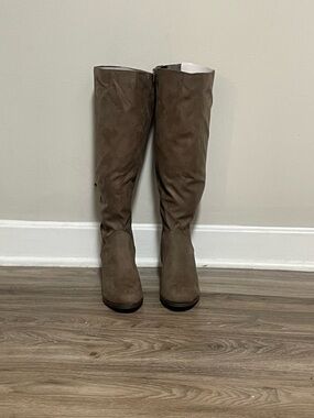Journee Collection Over-the-Knee Boots in Taupe